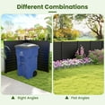 thumbnail image 6 of Topbuy Air Conditioner Fences  Outdoor Privacy Fences Screens Trash Can Enclosures PVC with Metal Ground Stakes Black, 6 of 9