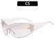 thumbnail image 1 of Gafas de sol Punk Y2K para hombre y mujer, lentes de sol envolventes a la moda, decoración de estrellas, UV400, 2024, 1 of 4