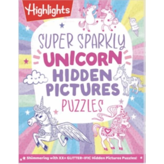 Super Sparkly Unicorn Hidden Pictures Puzzles (Paperback)