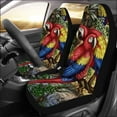 thumbnail image 2 of ABPHQTO Juego de 2 fundas para asientos de coche Red Parrot Universal Auto Asientos delanteros Protector para coche, SUV sedán, camión, 2 of 3