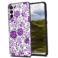 thumbnail image 1 of Compatible with Samsung Galaxy S23+ Plus Phone Case, Purple-Floral-3 Case Men Women, Flexible Silicone Shockproof Case for Samsung Galaxy S23+ Plus, 1 of 1