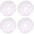 thumbnail image 2 of 4 Pack Microfiber Mop Head Replacements, 360 Degree Rotating Round Mop Heads for Floor Cleaning (16cm Diameter), 2 of 5