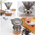 thumbnail image 3 of Pour Over Coffee Dripper Reusable Drip Cone Coffee Filter Portable Pour Over Coffee Maker Home Offi, 3 of 4