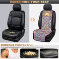 thumbnail image 5 of CHAQLIN Vintage Floral Pattern Airbag Compatible Car Seat Covers for Most Cars, Polyester Machine Washable Car Front Seat Covers Quilted Protective Cover, 5 of 7