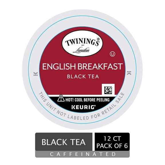 Twinings of London English Breakfast Tea K-Cups for Keurig, 24 Count