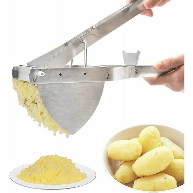 Prensa para puré, prensa de patatas profesional de acero inoxidable Prensador de patatas de acero inoxidable