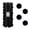 Black, variant on Every Day is Christmas Velvet 50ct 57cm/2.24" Christmas Ornaments, Shatterproof Christmas Tree Ornament Set, Flocking Ball Decorations (Velvet Cool Grey)