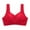 Red Everyday bra for WOMEN, variant on ATOYSOY Everyday Bra Daily Floral Lace Breathable Push Up Underwear Wireless Front Closure Button Workout Girls Teens Smoothing Comfy Bra Beige