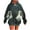 Green#halloween crewneck sweatshirts women, variant on Moxiu Halloween Ghost Sweaters for Women Hoodies Long Sleeve Oversized Hooded Sweatshirt Spooky Season Pullover Tops Green,M