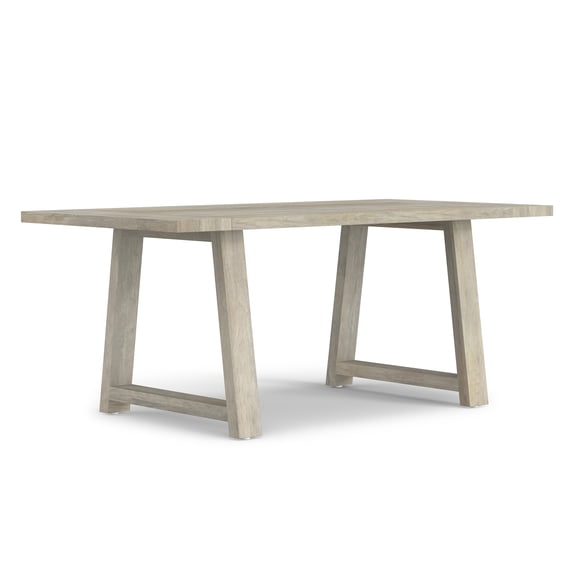 Simpli Home Simpli Home Whitley 72 inch Wide Solid Mango Farmhouse Dining Table in White Wash