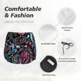 thumbnail image 4 of Cauagu Paisley Print Women's 2 in 1 Running Shorts Athletic Workout Gym Yoga Shorts Running Shorts for Women-X-Large, 4 of 7