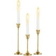 thumbnail image 1 of Candelabros Decorativos Candelabros Sala De Estar - Juego De 3 Candelabros De Cono Dorado Candelabro De Metal Decoración Mesa Boda Decoración del Hogar Fiesta Comida Velas Adecuadas ER, 1 of 5