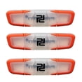 thumbnail image 1 of 3Pcs Long Tennis Racket Shock Absorber Shockproof Damper Replacement Reduce Racquet Accessories-Orange, 1 of 5
