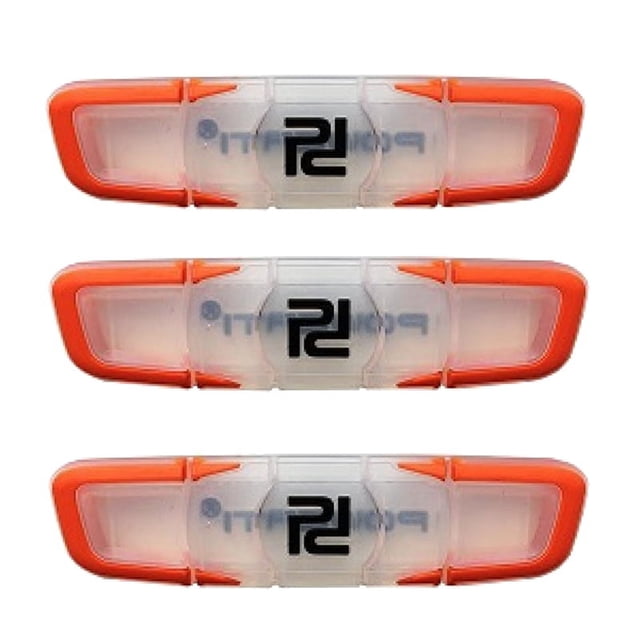 3Pcs Long Tennis Racket Shock Absorber Shockproof Damper Replacement Reduce Racquet Accessories-Orange