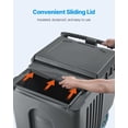 thumbnail image 6 of VEVOR Commercial Ice Bin, 125 lbs Portable Ice Caddy, 31.5 x 22.8 x 29 inch Insulated Ice Carrier with 4 Wheels and Flip Lid, Large Ice Bin for Catering, Kitchens, Bistros, Restaurants, and Bars, 6 of 9
