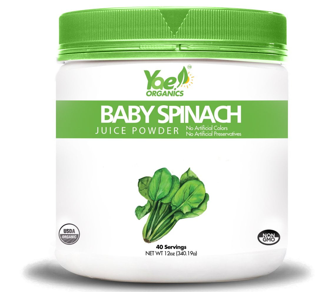 Yae Organics Organic Keto Baby Spinach Juice Powder (1 Serving=3 Cups