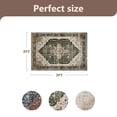 thumbnail image 3 of SIXHOME 2'x3' Vintage Distressed Eastern Classic Area Rug Washable Retro Medallion Carpet Neutral Oriental Traditional Rugs for Living Room Bedroom Kitchen Dining Room Home Decor Green, 3 of 5