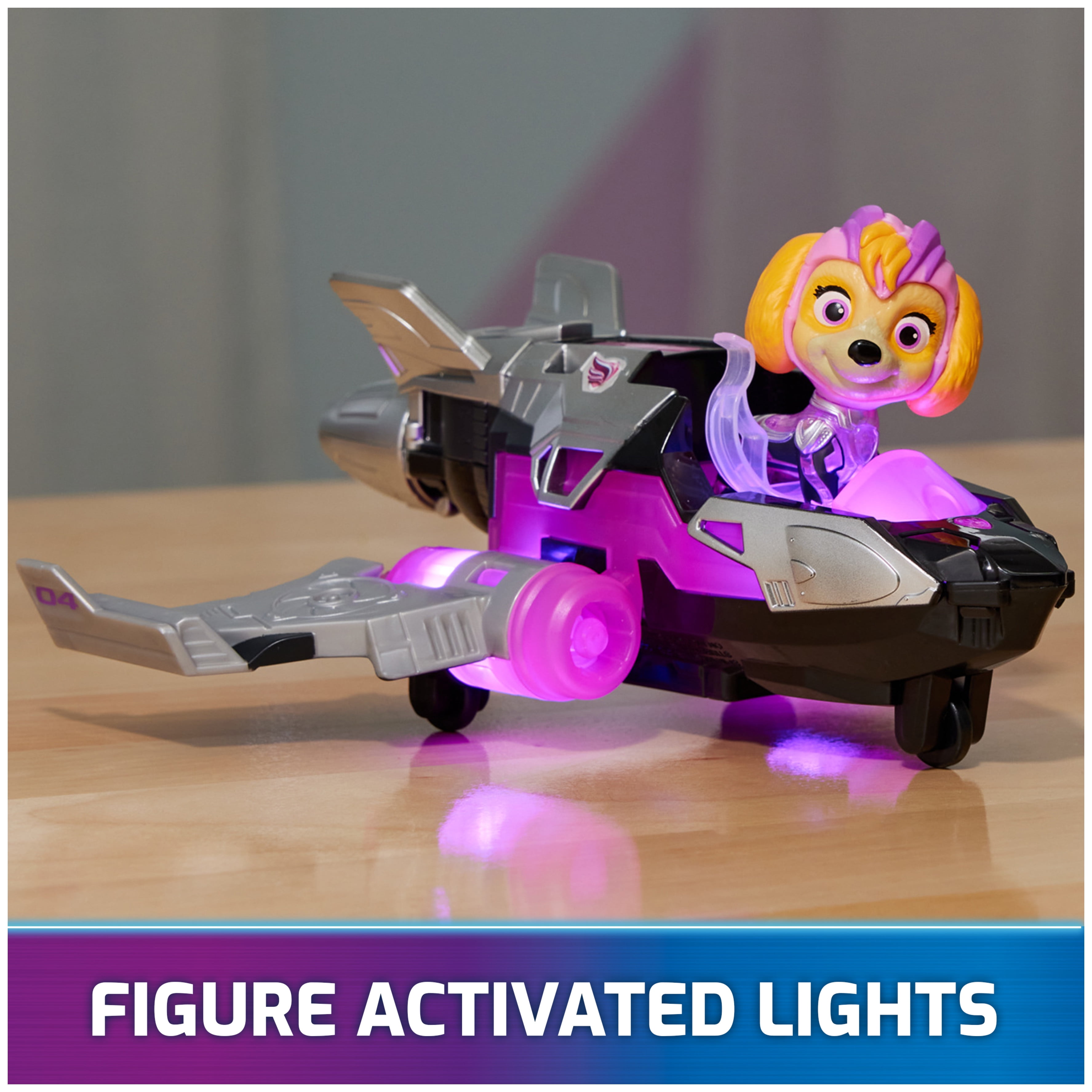 PAW Patrol: The Mighty Movie, Mighty Pups Jet with Lights, Sounds