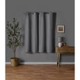 thumbnail image 3 of Mainstays Gray Solid Blackout Grommet Single Curtain Panel, 30" W x 63" L, 3 of 10