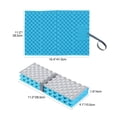 thumbnail image 2 of REDCAMP Foam Hiking Seat Pad, 4PCS Foldable Z Ultralight Sitting Pad for Camping Backpacking Stadium Outdoor, Blue, 2 of 9