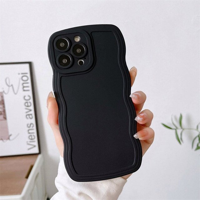 Funda de teléfono con patrón de onda sólida Simple, carcasa suave para iphone 14, 13, 12, 11 Pro Max, X, XR, XS, XS Max, 7, 8 Plus, cubierta de TPU, nuevos productos