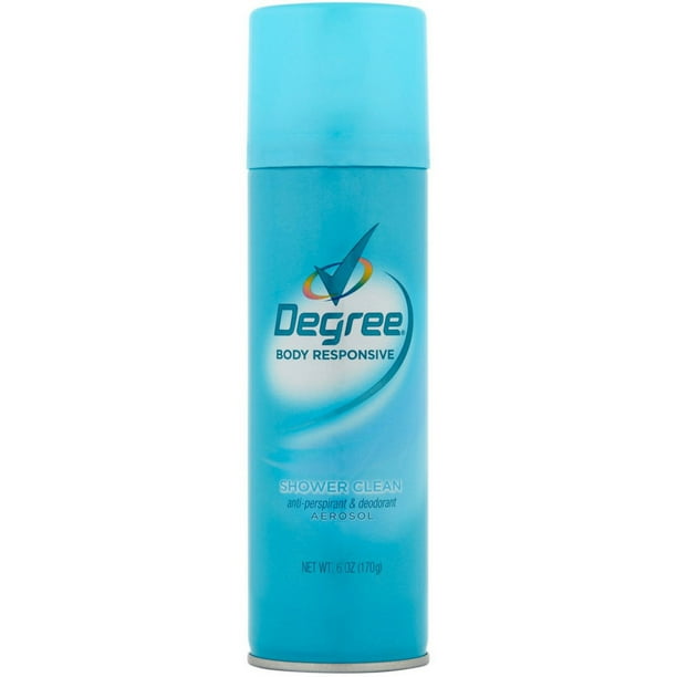 4 Pack Degree Women AntiPerspirant Deodorant Spray, Shower Clean 6