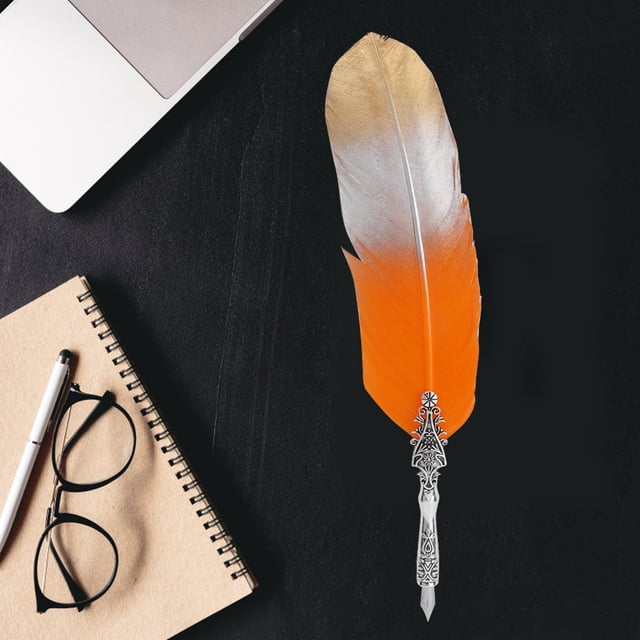 Pluma estilográfica de Pluma de ave antigua clásica de inmersión probada profesionalmente Jadeshay