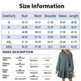 YDDIAN Women's Casual Pullover Sweatshirt Dress Ruffled Long Sleeve