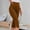 *Brown, variant on ClodeEU Women's High Waisted Slim Fit Capri Leggings with Button ,Solid Color Summer Layering Pants Navy,Womens Plus M