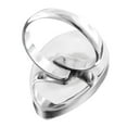 thumbnail image 4 of Goddess Face Hand Carving Bison Bone 925 Sterling Silver Adjustable Ring, 4 of 4