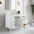 thumbnail image 5 of Vanity Art 42" Single Sink Bathroom Vanity Cabinet with Ceramic Countertop, 5 of 12