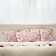 thumbnail image 3 of Ambesonne Watercolor Throw Pillow Cover 4 Pack, Bird on Branch, 16", Coral Dried Rose White, 3 of 6