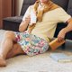 thumbnail image 5 of Fotbe Trendy Floral Design Pantalones Cortos de Pijama para Hombre, Ropa de Dormir, Pantalones de Pijama Cortos para Hombre-Large, 5 of 6