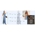 thumbnail image 4 of JWD Women Summer Round Neck Casual Loose Split Wrinkle-Free Long Maxi Vacation Dress with Pockets Black L, 4 of 10