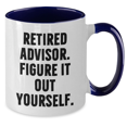thumbnail image 2 of Funny Advisor Gifts from Men - Retired Advisor Figure It Out Yourself Two Tone Coffee Mug for Father's Day, 2 of 4