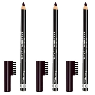 Pack of (3) Rimmel Professional Eyebrow Black Brown 0.05 Ounce