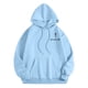 thumbnail image 3 of MHFRRA Sudadera con Capucha y Sudaderas para Hombre, Informal, Holgada, con Estampado, para Uso Diario, Ropa de Calle Cómoda, Otoño E Invierno Azul cielo, 3 of 4