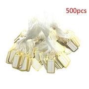 Jygee 500pcs Price Tags with String Jewelry Clothing Sale Price Display Marking Message Card Writable Label
