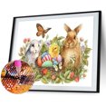 thumbnail image 2 of Cuadros Decorativos Kit de pintura de diamante 5D, conejito de Pascua DIY, imágenes de mosaico de taladro redondo completo Sywqhk Nuevos Originales, 2 of 9