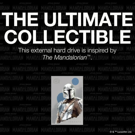 Seagate - The Mandalorian Drive SE FireCuda 2TB External USB 3.2 Gen 1 Hard Drive Officially-Licensed with Blue LED Lighting