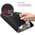thumbnail image 3 of Square Mouse Pad, Black and White Agate Mouse Pad Mat, Grey Gold Marble Mouse Pad with Design, Non-Slip Rubber Base Mousepad, 9.5 x 7.9 Inch, 3 of 6