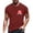Wine, variant on Outdoor Top for Men Fashion Printed Comfort Breathable Mens Sprimg Clothing,Army Green,L