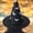 C, variant on Momihoom Halloween Black Witch Hat Witch Cap With Hook For Wearing Can Also Be Used For Halloween Yard Hanging Decoration