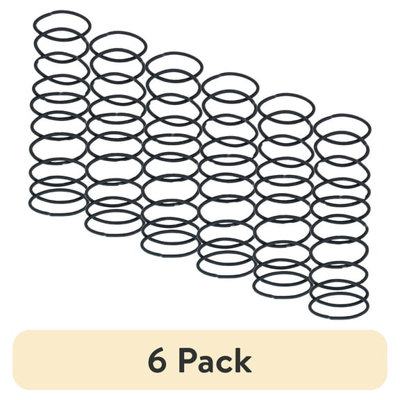 (6 pack) Scunci No Damage Elastic Stretch Nylon Ponytail Hair Ties, Black, 30 Count