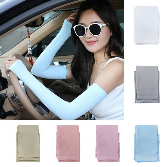 Cheers.US 7 Pairs Compression Cooling UV Protection Sun Sleeves Long Arm Cover Warmers for Men Women, Outdoor Sports Running Golf Cycling Basketball Driving Fishing Sunblock