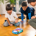 thumbnail image 2 of BREIS TransBerry President Transparent Electric Gear Train Toy with Flashing Lights and Music, Battery Operated Bump & Go Action Train Toys for 3 4 5 Year Old Boys Toddlers (Transparent), 2 of 6