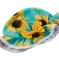 thumbnail image 3 of Baby Swimsuits Flower Crop Tops Short Pants Hat 3 Piece Swimswears, 3 of 6