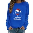 thumbnail image 2 of ‌FDGIU Trendy 2025 Women's Xmas Sweater – Funny Print Long Sleeve Pullover, Winter Casual Tunic‌, 2 of 4