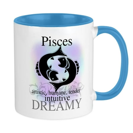 

CafePress - Pisces The Fish Mug - Ceramic Coffee Tea Novelty Mug Cup 11 oz