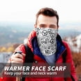 thumbnail image 7 of Neck Gaiter Face Cover Scarf, Black grey peace sign Soft Face Sun Mask Cover Scarf Headband Cooling Sweat Absorbing Bandanas Hiking Cycling Running, 7 of 7